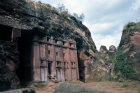 Ethiopia Lalibela rock-cut church of Abba Libanos